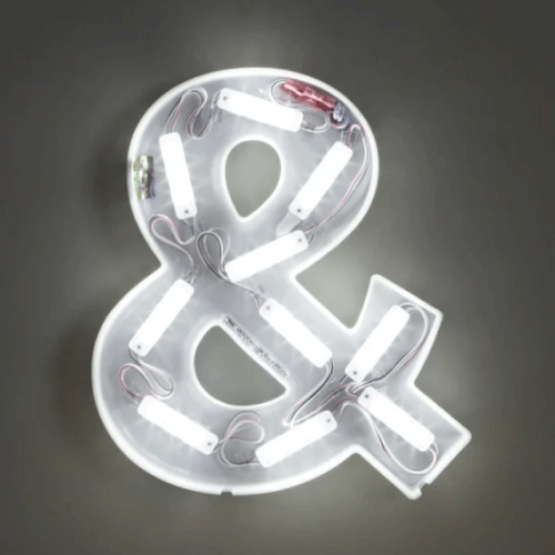 Letra 3D con Módulos LED