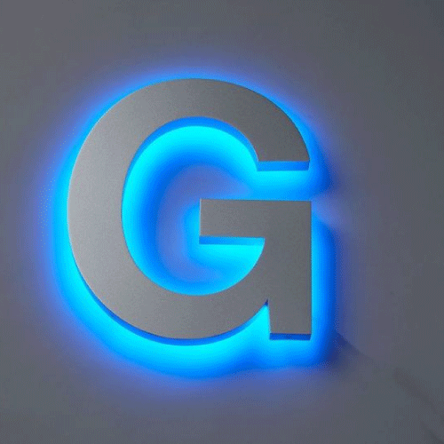Letra con Retroiluminación